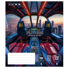 Зошит уч. "Школярик" 36арк.== /3474L/ "Create your future" ВД-лак (нейт) (20/120)