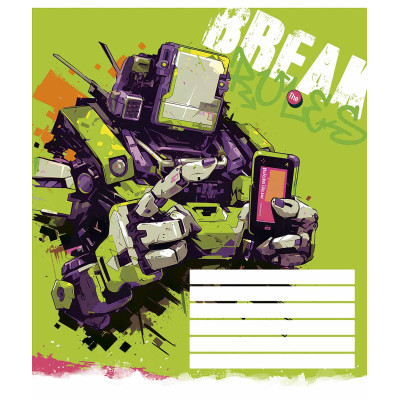 Зошит уч. "Star" 12арк. == /3492L/ "Break the rules" виб УФ-лак (хлопчик) (30/360)