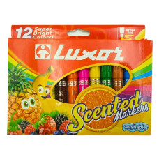 Фломастери "Luxor" 12 кол. /3065/ "Scented" фруктовий аромат (1/72)