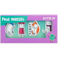 Індекс регістри "Kite" /K22-479-6/ пластикові 4x20 шт, 35х50 мм "Cats" (1/25/100)