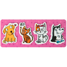 Індекс регістри "Kite" /K22-479-5/ пластикові 4x20 шт, 35х50 мм "Pets" (1/25/100)