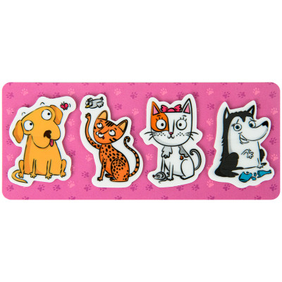 Індекс регістри "Kite" /K22-479-5/ пластикові 4x20 шт, 35х50 мм "Pets" (1/25/100)