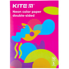 Папір кольоровий "Kite" /K22-252-2/ неон. A4/(10арк/5кол) "Kite Fantasy" (1/50) Папір кольоровий "Kite" /K22-252-2/ неон. A4/(10арк/5кол) "Kite Fantasy" (1/50)