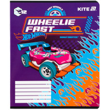 Зошит уч. "Kite" 12арк.== /HW25-234/ гібр. лак + УФ лак, Hot Wheels (25/600)