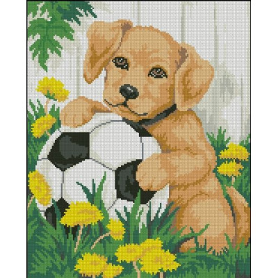 Алмазна мозаїка "Go to art" /188635/ "Football" 21*25 см на картоні 5D