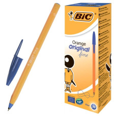 АКЦІЯ Ручка кулькова "BIC" Orange зі штрихкодом (уп.20шт)/8099221/ синя 2+1 (1)