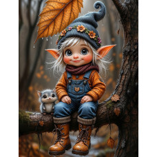 Алмазна мозаїка "Go to art" /177461/ 5D "Лісова фантазія" 23*30см