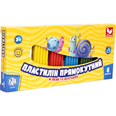 Пластилін восковий "Школярик" 6 кол. прямокутн. /303116001-UA/ 132 г (1/24) Пластилін восковий "Школярик" 6 кол. прямокутн. /303116001-UA/ 132 г (1/24)