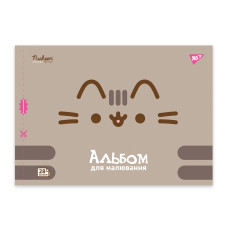 Зошит для малювання А4/28арк "YES" /130590/ на скобі, з перфорацією, 100гр/м2, Pusheen (4/96)