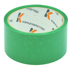 Скотч пакувальний "Канцмайстер" /KT94253/ 48мм*35м (40мкм) зелений (6/72)