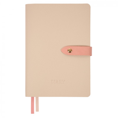 Щоденник А5 недат "Leo Planner" /252702/ "Secret", м'який, бежевий, 320стор. (1/20)