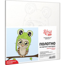 Картина на картоні з контуром "ROSA START" 20*20 „Совеня“ БЕЗ ФАРБ /GPA283153/301/ 