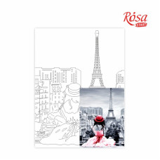 Картина на картоні з контуром "ROSA START" 30*40 Міста "Париж 2" БЕЗ ФАРБ /GPA284207/098/ 