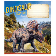 Зошит уч. "Школярик" 18арк.# /3310K/ "Jurassic world" ВД-лак (хлопчик) (25/250)