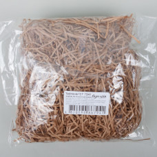 Екофілер (паперова стружка, наповнювач для коробок) 50гр. /EF 7941/ Крафтова кава (1/30)