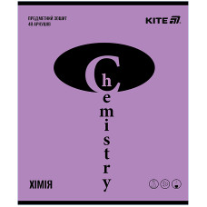 Зошит уч. "Kite" 48арк.# /K25-240-16/ ПРЕДМЕТКА софт тач+УФ, Bright, хімія (10/200)