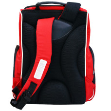 STOCK Ранець "TIGER" /2610-2/ h=38,5 "Football" Червоний (1/4)
