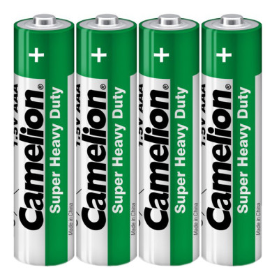 Батарейка "Camelion" /R03/4shrink (green)/471/543/ сольова, 1,5V, мізинчик (4/60)