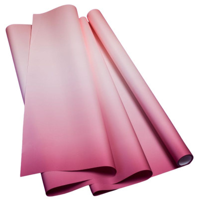Плівка пакувальна "Unison" /PPG-19/ перламутрова Pastel Diamont silk Gradient 60см х 7м, бордо-жимолість