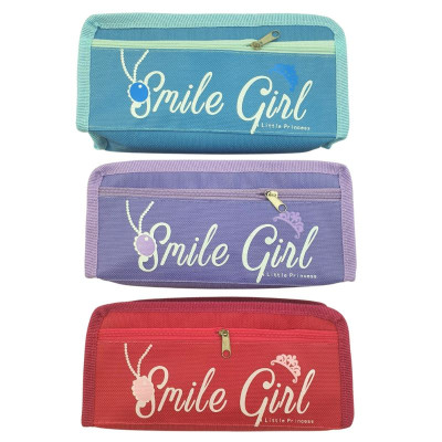Пенал "JO" /P-L2104/ 2 відд. Smile girl OPP  (1/12)