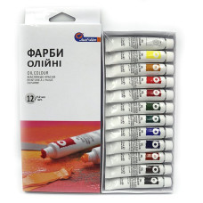 Набір олійних фарб "JO" /ЕО1212С-3/РО31.12012А/ "Basics" 12кол*12мл  (1/6) 