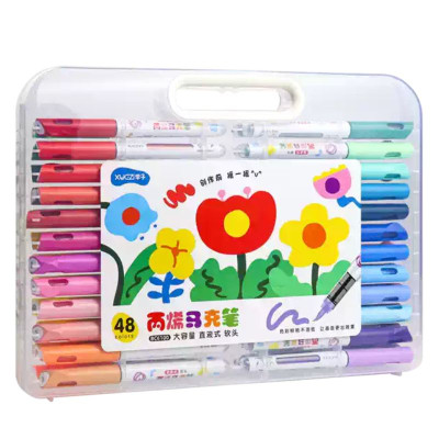 Набір маркерів 48кол. "JO" /BC6100-48/ "Flowers" акрил plastic box (1/4/24)