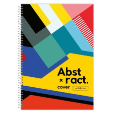 Зошит А4/80арк "Рюкзачок" /ППТ-3/ "COVER NOTEBOOK" # спіраль збоку, тв/лам. обкл., 60г/м2, мікс (8)