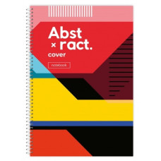 Зошит А4/80арк "Рюкзачок" /ППТ-3/ "COVER NOTEBOOK" # спіраль збоку, тв/лам. обкл., 60г/м2, мікс (8)