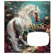 Зошит уч. "Школярик" 24арк.== /3441L/ "Mistic story" глітер (дівчинка) (25/200)