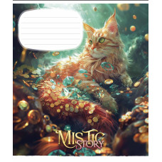 Зошит уч. "Школярик" 24арк.== /3441L/ "Mistic story" глітер (дівчинка) (25/200)