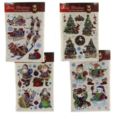 Наліпки для вікон "JO" /6527-P3-9/ "Christmas" 30*45см (1/12)