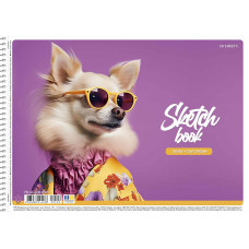 Альбом для малювання "Star" А4/30арк./PB-SC-030-8509/ спіраль, 100г/м2, УФ-лак (9/81)