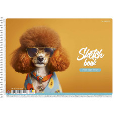 Альбом для малювання "Star" А4/30арк./PB-SC-030-8509/ спіраль, 100г/м2, УФ-лак (9/81)