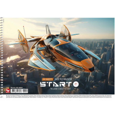 Альбом для малювання "Школярик" А4/30арк./PB-SC-030-8009/ спіраль, 120г/м2, УФ-лак (9/63)