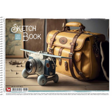 Альбом для малювання "Школярик" А4/30арк./PB-SC-030-8023/ спіраль, 120г/м2, УФ-лак (9/63)