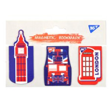 Закладка-магніт "Yes" /707004/ "London" 3 шт, висікання (1/10/500) Закладка-магніт "Yes" /707004/ "London" 3 шт, висікання (1/10/500)