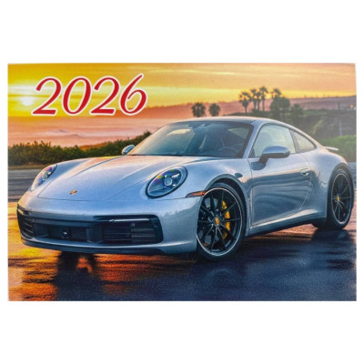 Календар кишеньковий 2026 "ЕУ" /К-27/ "Авто сіре порш" 100*70мм (50)