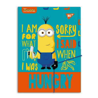 Папка на гумці А4 "Yes" /492101/ "Minions" 3 відділення (1/24/96)