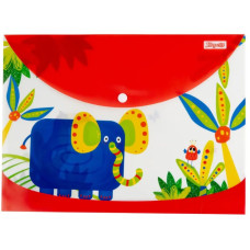 Папка-конверт на кнопці А4 "1В" /492164/ "Zoo Land" (12/60/120) Папка-конверт на кнопці А4 "1В" /492164/ "Zoo Land" (12/60/120)