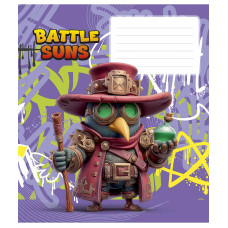 Зошит уч. "Школярик" 12арк.// /3757C/ Battle Suns ВД-лак (хлопчик) (30/300)