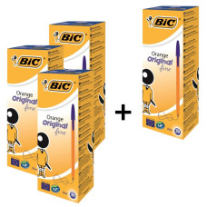 АКЦІЯ Ручка кулькова "BIC" Orange (уп.20шт)/1199110111/ синя 3+1 (1)