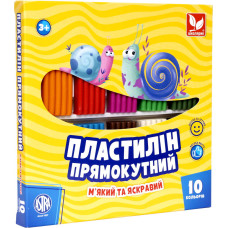 Пластилін восковий "Школярик" 10 кол. прямокутн. /303116003-UA/ 220 г (1/12) Пластилін восковий "Школярик" 10 кол. прямокутн. /303116003-UA/ 220 г (1/12)