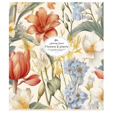 Зошит уч. "Школярик" 48арк.# /3326K/ "Flowers & plants" УФ-лак (дівчинка) (10/100)