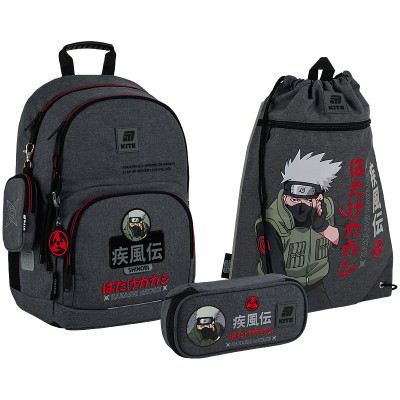 Набір "Kite" /SET_NR25-585M-1/ рюкзак + пенал + сумка для взуття 585 Naruto Shippuden (1/6)