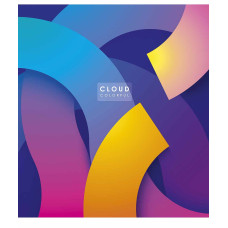 Зошит уч. "Genius" 48арк.== /3161L/ "Cloud colorful" УФ-лак (нейт) (10/100)