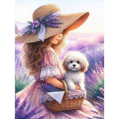 Алмазна мозаїка "Go to art" /177418/ "Лавандова мрія" 30*40см