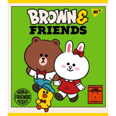 Зошит уч. "YES" 12арк.# /766795/ "Line Friends" мат. ВДЛ+ УФ-виб (10/250)