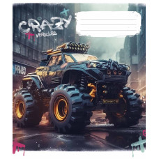 Зошит уч. "Школярик" 36арк.== /3283L/ "Monster trucks (Авто-монстри)" ВД-лак (хлопчик) (20/120)