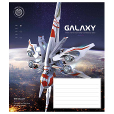 Зошит уч. "Школярик" 12арк.# /3385K/ "Galaxy life" ВД-лак (хлопчик) (30/300)
