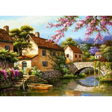 Алмазна мозаїка "Go to art" /187027/ "Country style" 30*40см на підрамнику